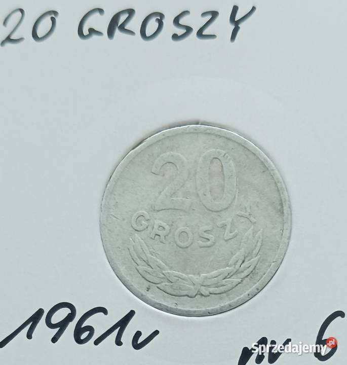 20 Groszy 1961 r 6 PRL Konin sprzedam