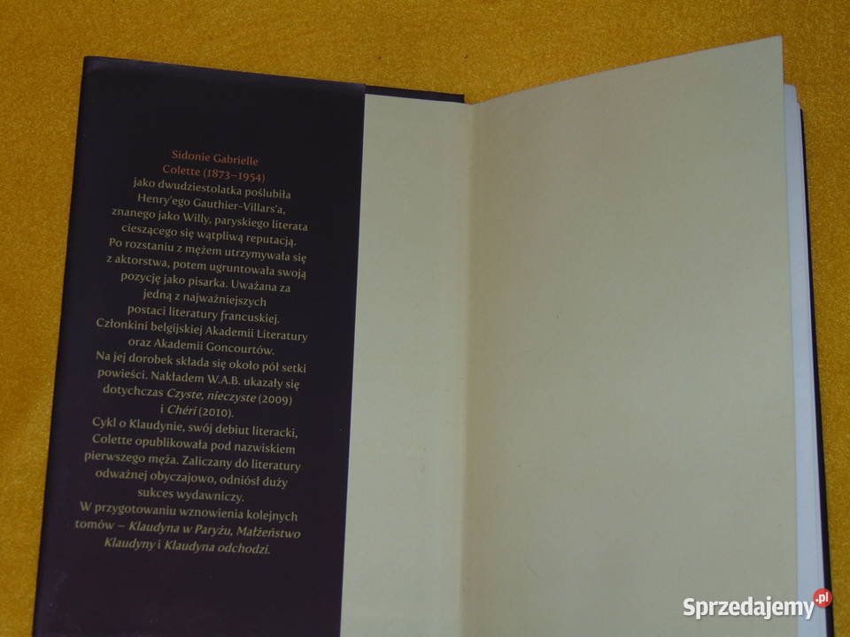 Klaudyna w szkole Sidonie Gabrielle Colette Lublin sprzedam