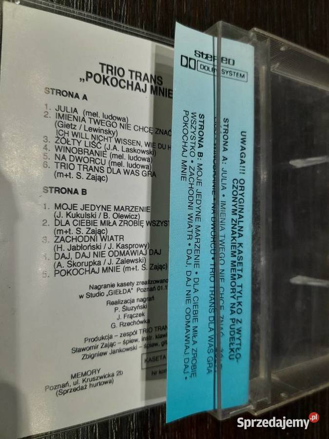Kaseta magnetofonowa Z Bogom Dalmacjo Taneczne Kultura i Rozrywka Wieliczka