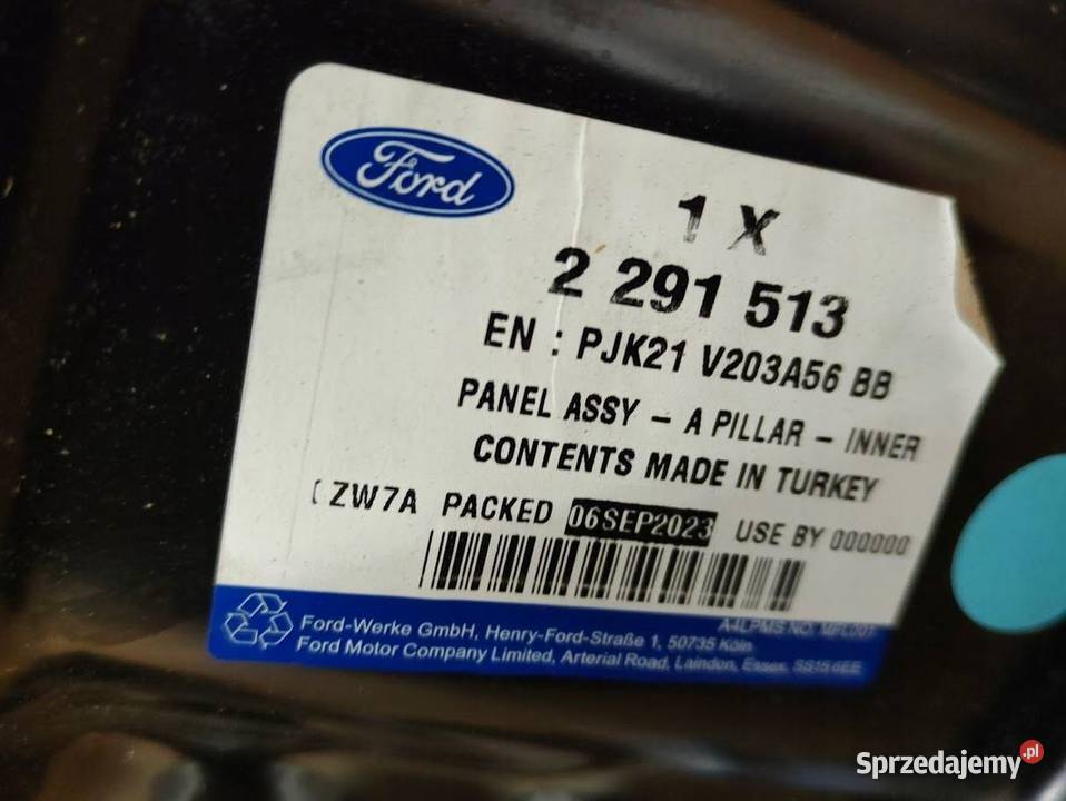 Poszycie Ćwiartka Słupek Prawy Przód Ford Custom osobowe Motoryzacja wielkopolskie Pleszew