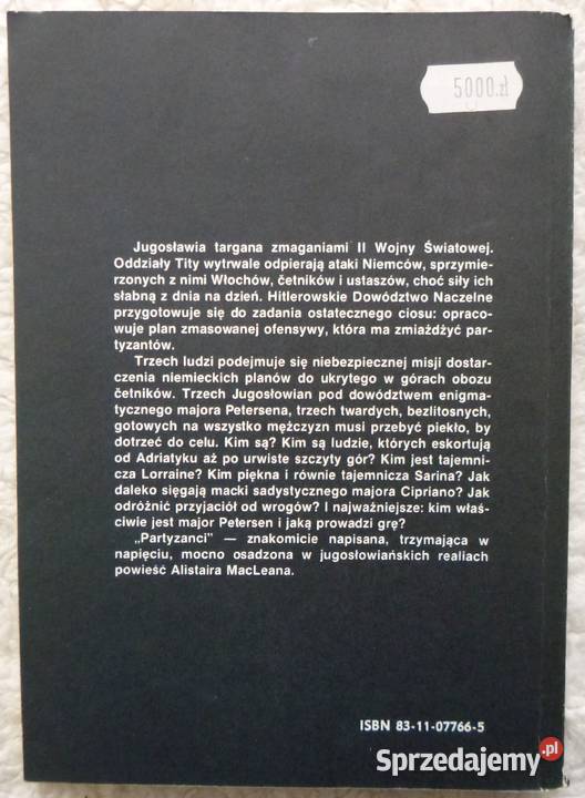 Partyzanci Alistair MacLean Proza i poezja