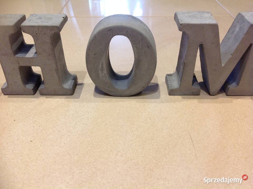 Litery Betonowe HOME