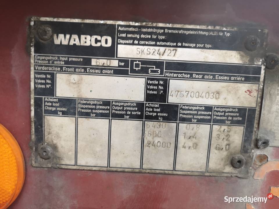 Naczepa wywrotka Langendorf Stalowa wywrotki