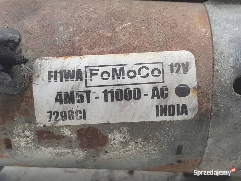 ROZRUSZNIK Ford C 18 16V ROZRUSZNIK 4M5T11000AC Układ elektryczny silnika lubelskie Rudka