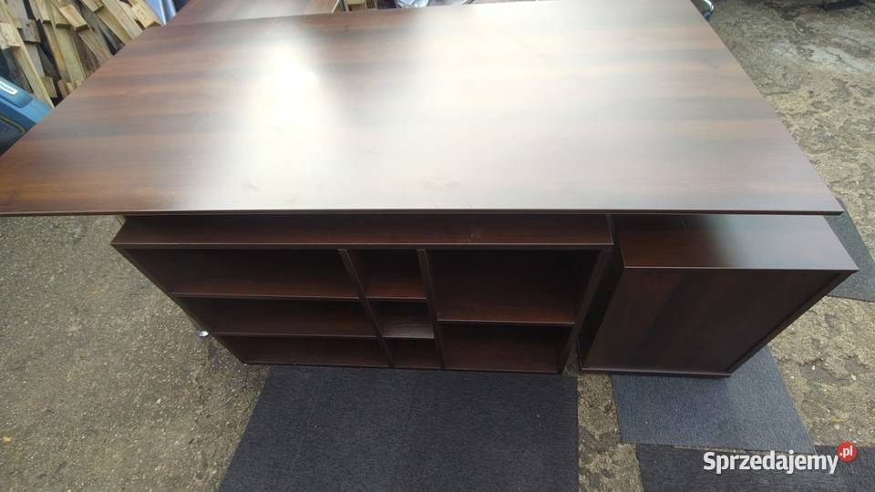 Biurko gabinetowe z kontenerkiem dostawką i Dom i Ogród Warszawa