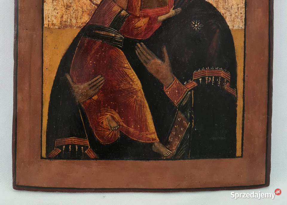 Ikona Matka Boża Włodzimierska 0067 Malarstwo Warszawa sprzedam