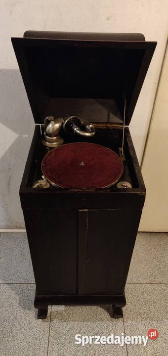 Stary gramofon w pełni sprawny dużo płyt szelak Warszawa