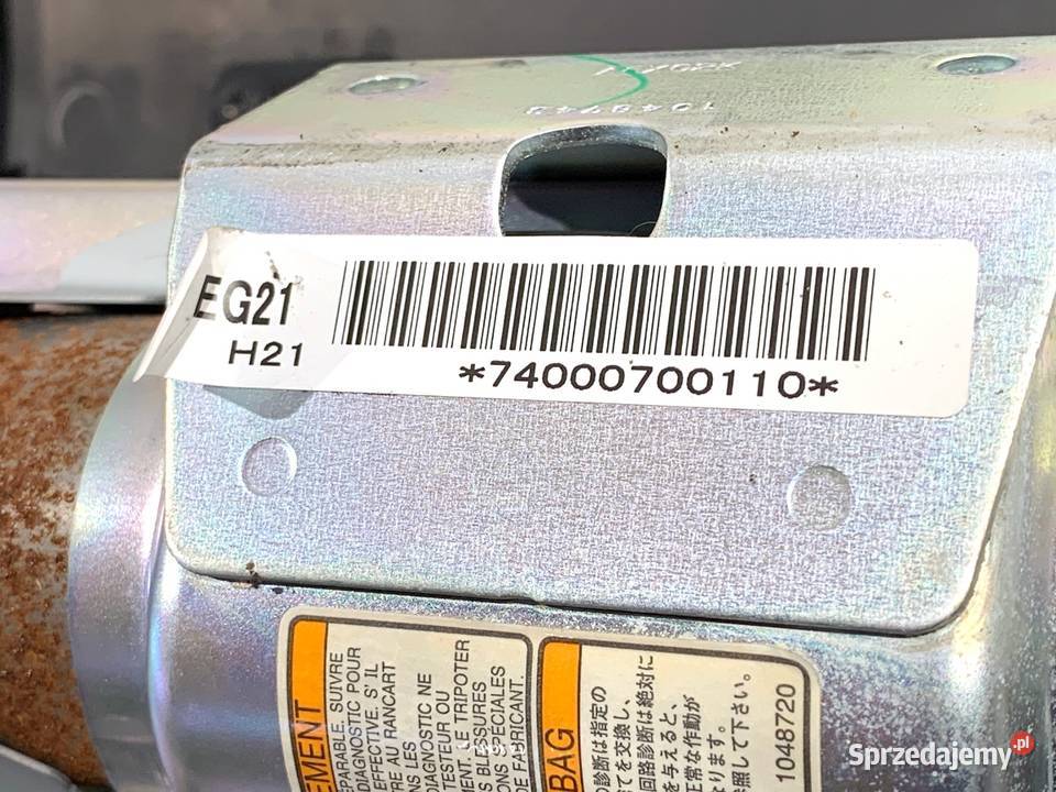 PODUSZKA POWIETRZNA PASAŻERA MAZDA CX7 EG2160350