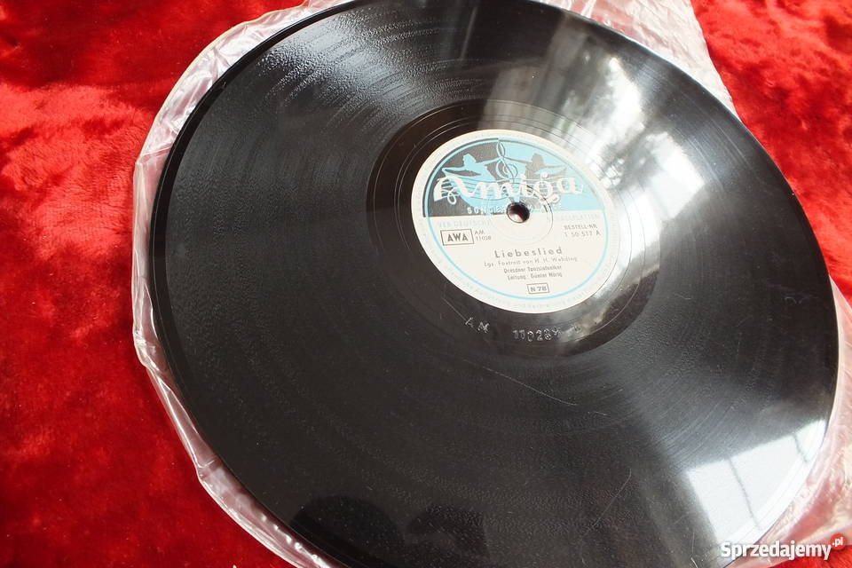 Płyta winylowa szelakowa niemiecka gruba ciężka płyta winylowa Żary