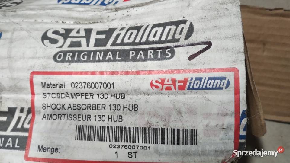 Amortyzator naczepy pasuje do SAF 2376007001 Łazy