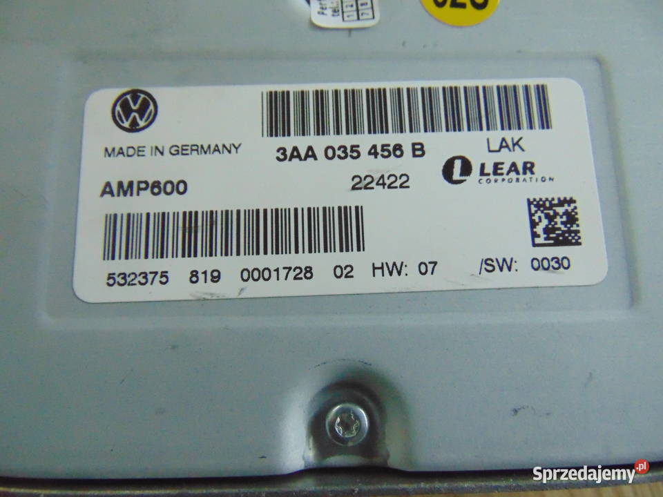wzmacniacz dynaudio vw passat b7 3aa035456b Bochnia sprzedam