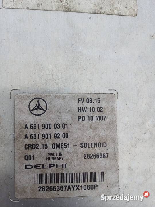 Skrzynia biegów Mercedes sprinter 2015 Ostrów Wielkopolski