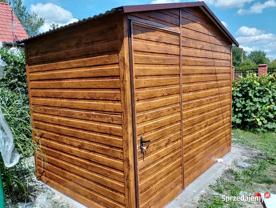 Mały GARAŻ BLASZANY Domek Ogrodowy SCHOWEK dolnośląskie Świdnica