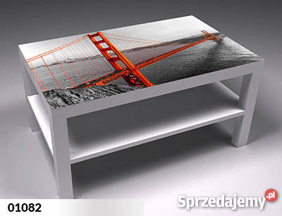 Stolik IKEA LACK SZKLANY BLAT SUPER ŁAWA KAWA Wolsztyn