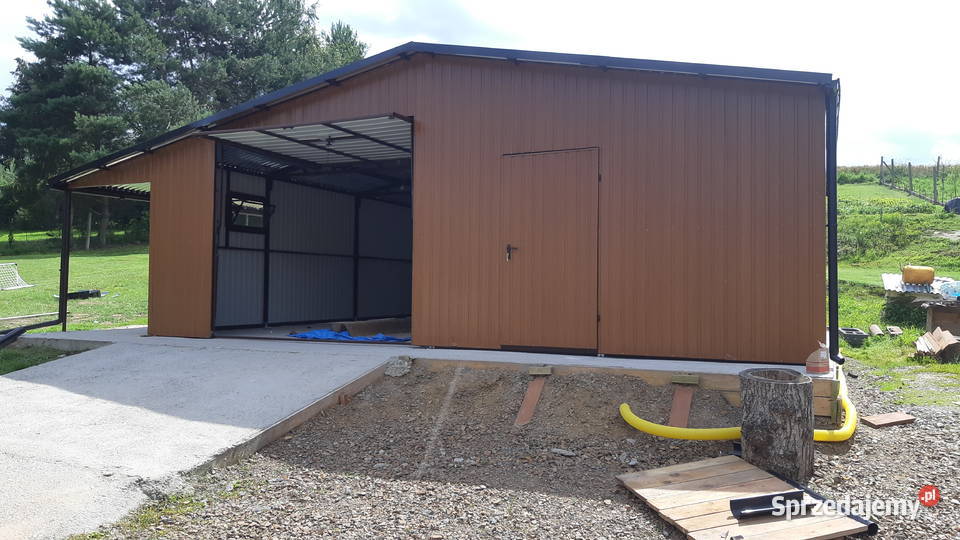 Garaż Blaszany 9x6 z ZADASZENIEM BOCZNYM Garaż podlaskie sprzedam