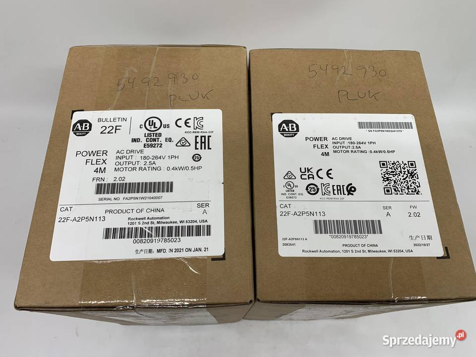 Allen Bradley 22FA2P5N113 Inverter 1f 04kW Warszawa