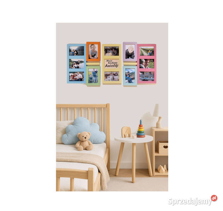 Drewniana Multirama Ramka Na 12 Zdjęć 10x15 sprzedam