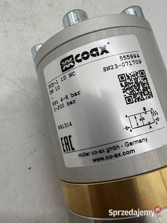 Coax PCD1 10 NC Cartridge Valve Warszawa
