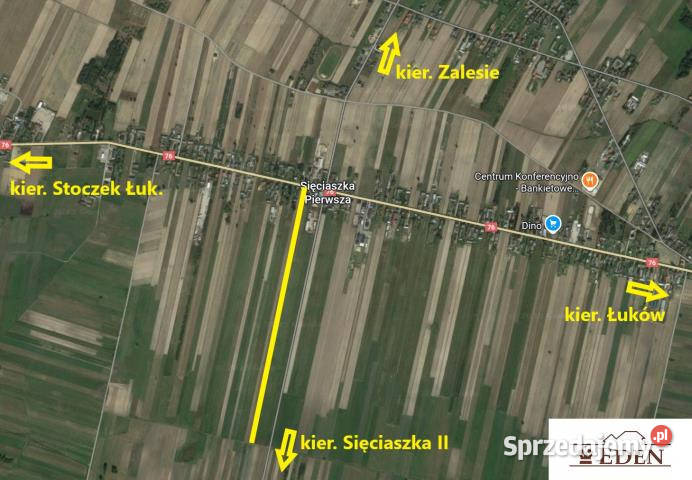 Sprzedam działka 21200m2 Sięciaszka Pierwsza 21200m2