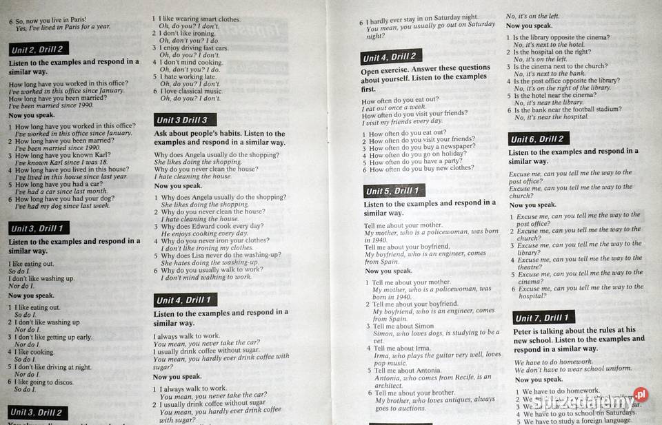 Blueprint two Drills Cultura Inglesa Sao Paulo Chełm