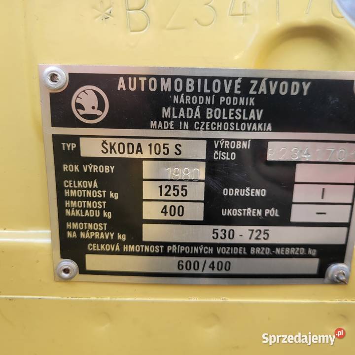 Skoda105s z przyczepą n250 Siewierz