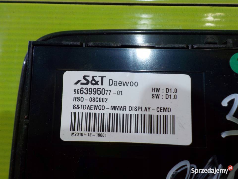 PEUGEOT 5008 I 11r monitor wyswietlacz zaglowka Suków