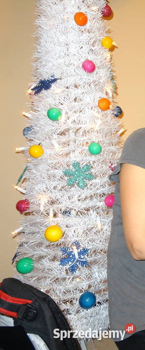 Choinka sztuczna rozkładana 2 metry biały Wiśniowa Góra