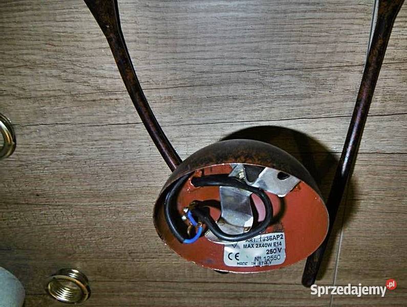 Kinkiet na ścianę 2 x E 14 ITALY włoski Ostrów Wielkopolski