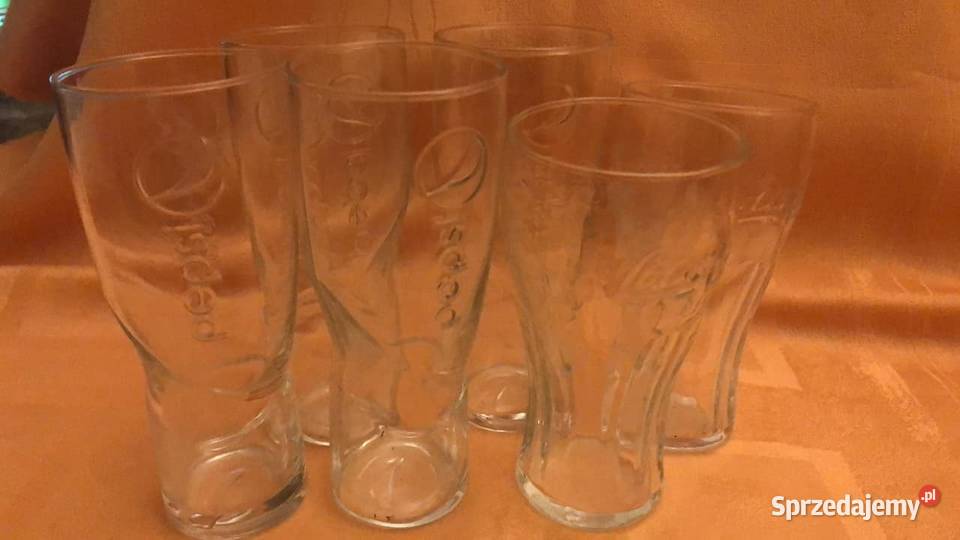 szklanki do napojów Pepsi Cola 6 sztuk używane mazowieckie Zegrze