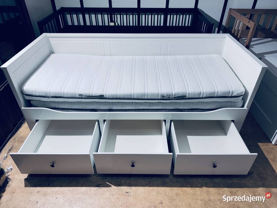 IKEA HEMNES Leżanka Łóżko z 3 szufladami 2 śląskie