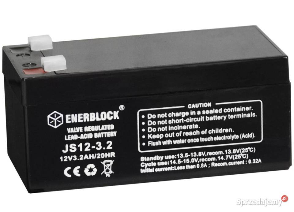 Akumulator ENERBLOCK AGM JS1232 12V 32Ah akumulatory Grudziądz sprzedam