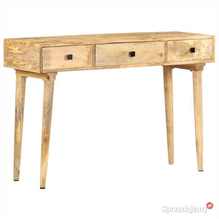vidaXL Stolik konsola 115x35x76 lite drewno mazowieckie
