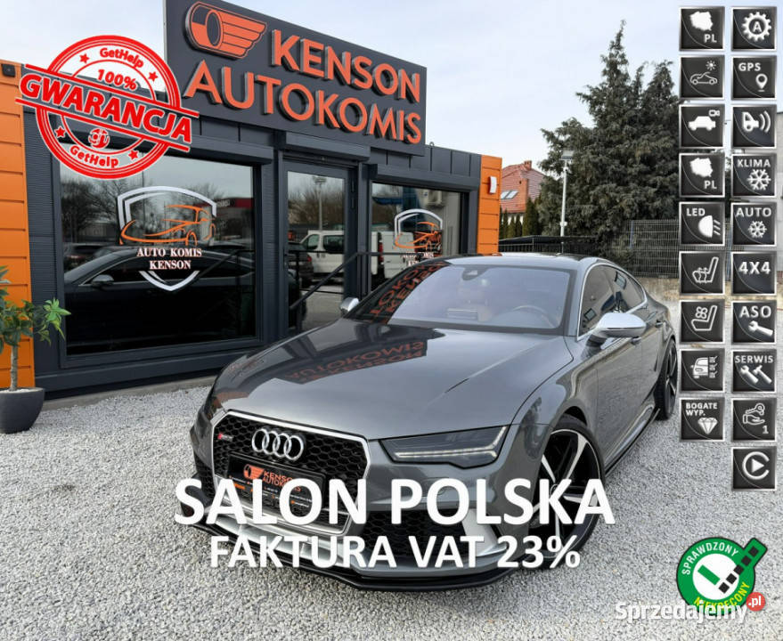 Audi RS7 RATA 3700 Brutto Ambiente CarPlayKamera kujawsko-pomorskie Bydgoszcz
