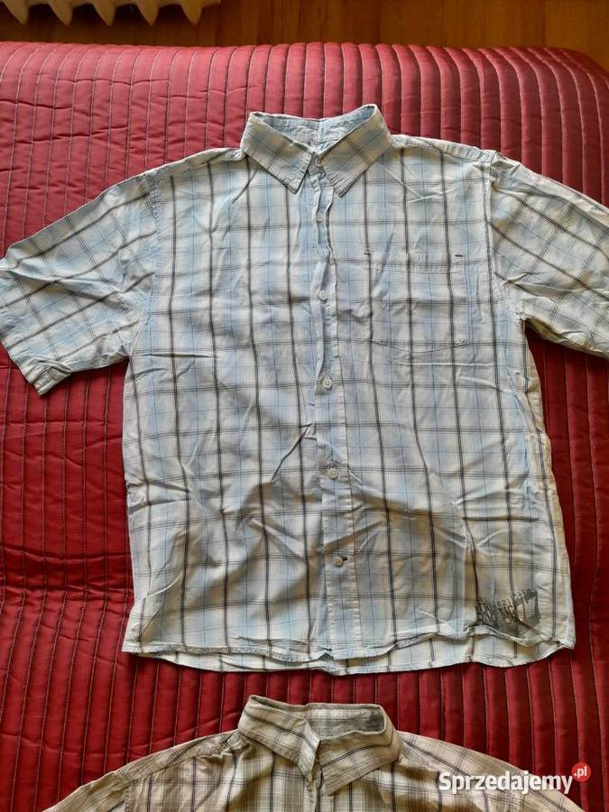 Różne męskie koszule z krótkim rękawem zadbane dolnośląskie Polkowice