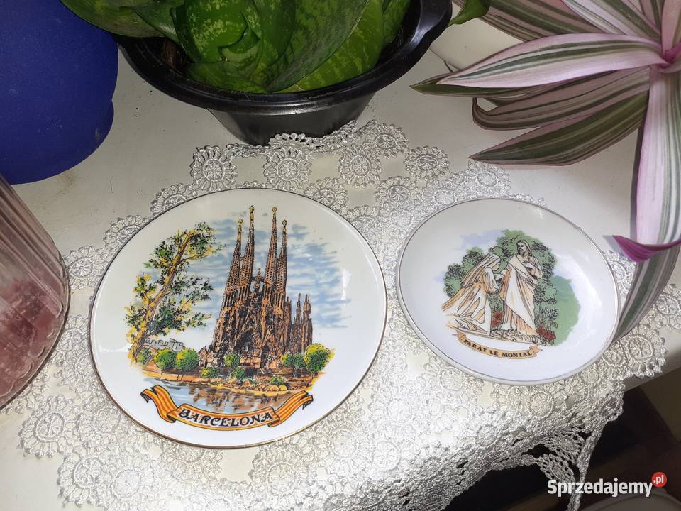 Talerze z francuskiej porcelany