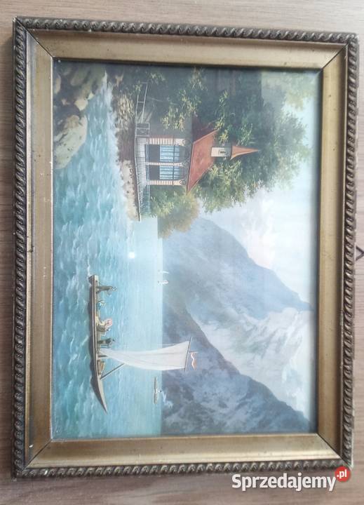 Obraz babuni Kapliczka w Górach Antykwariat mazowieckie Warszawa