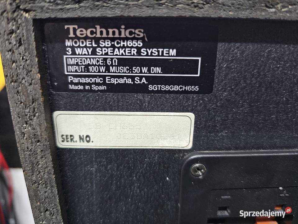 Kolumny stereo Technics SBCH655 Wysyłka 20 zl Kraków