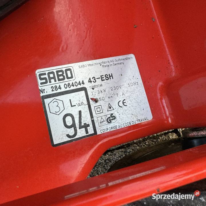 kosiarka elektryczna SABO 43ESH TurboStar z dolnośląskie Lubin