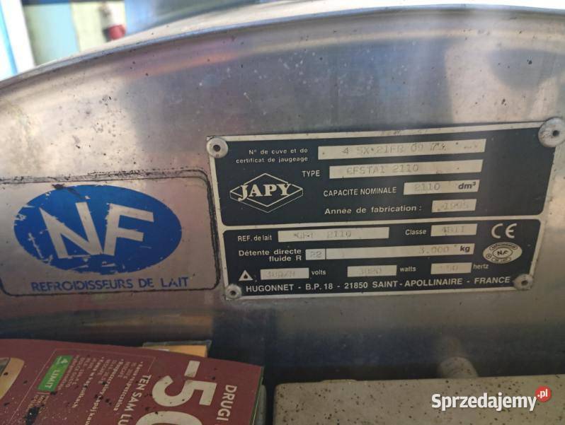 Sprzedam zbiornik do mleka Kamińskie sprzedam