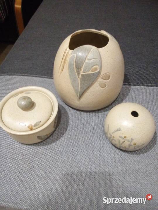 Przepiękny stary komplet ceramiczny Porcelana i szkło Częstochowa