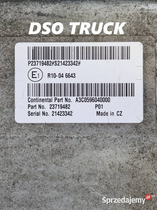 23719482 Sterownik Adblue VOLVO FH 4 EURO 6 ciężarowe Zawichost