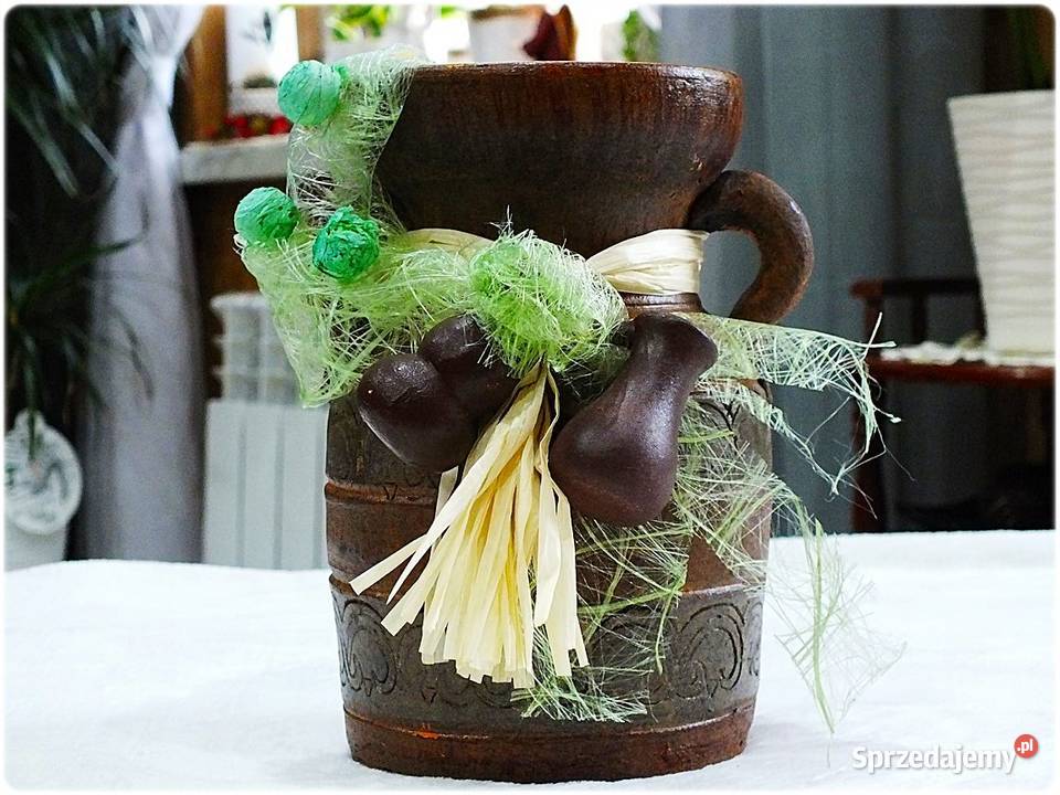 Dzbanek Dzban dekoracyjny gliniany Piękna Żary