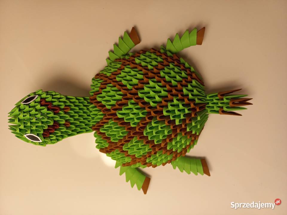 Duży żółw gad zwierzę handmade rękodzieło sprzedam