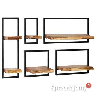 vidaXL Zestaw półek ściennych 5 lite drewno Warszawa sprzedam