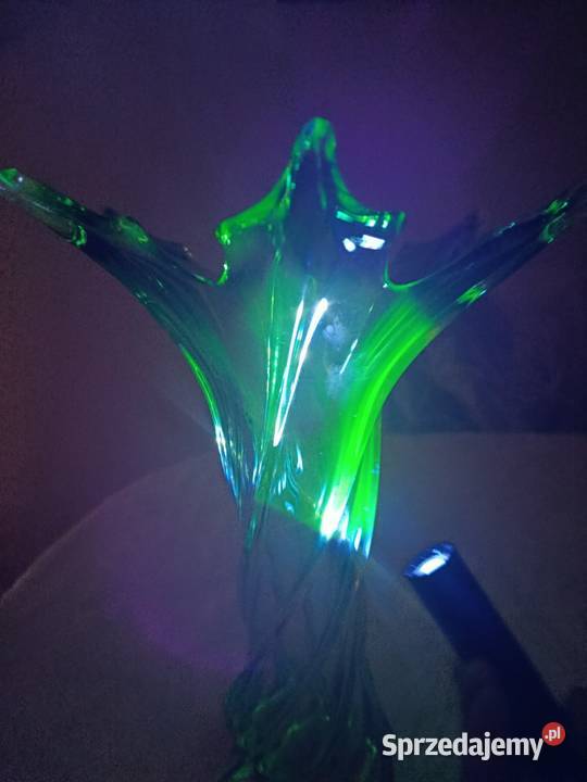 Wazon uranowy Murano Antyki, Sztuka, Kolekcje Warszawa