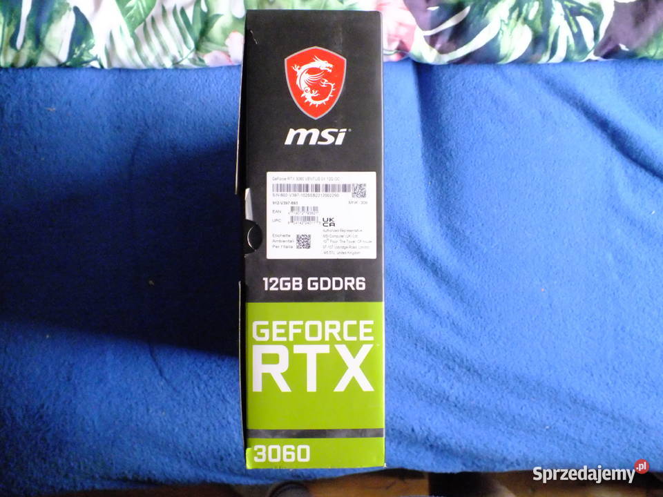 Sprzedam karta graficzna MSI GeForce RTX 3060 aktywne Gdańsk