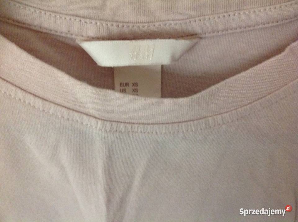T Shirt Koszulka Damska HM XS Falbany różowy Nowa Sól sprzedam