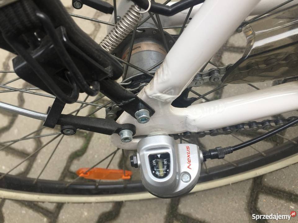 Rower miejski MAXIM 2818 MC 163 biały ideał Bytom sprzedam