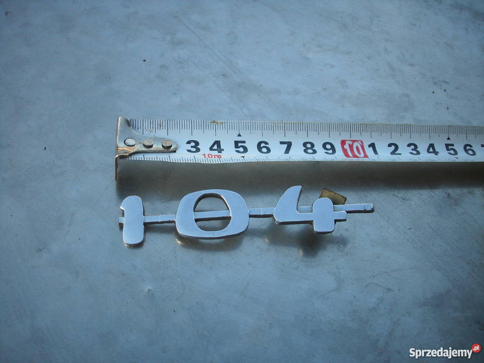 Syrena 104Oryginalny metalowy znaczek z PRLu zachodniopomorskie Barlinek