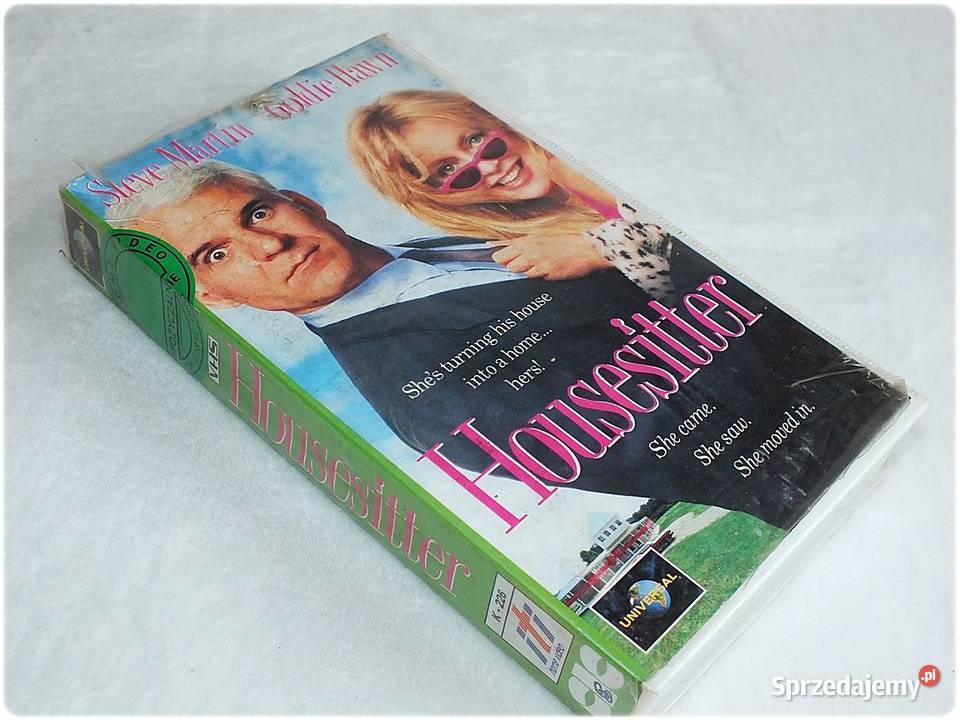 Kaseta VHS Dzika Lokatorka Housesitter Film na Kultura i Rozrywka Żary